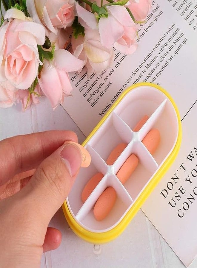 XVIA Portable Pill Box Organizer, Compact Medicine Storage Case for Daily Pills, Travel Pill Container, Vitamins Holder, Small Pocket Pill Case, Weekly Medication Dispenser for Home or Travel - Image 5